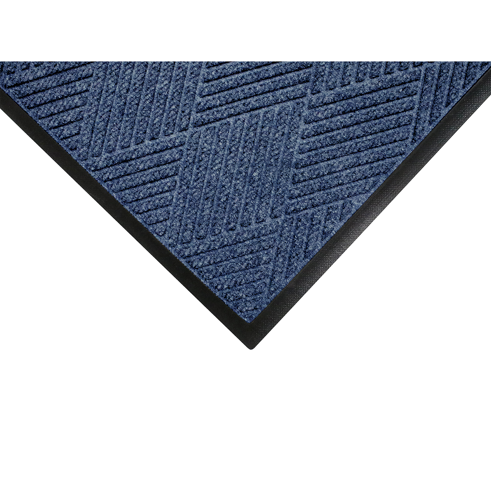 M+A Matting WaterHog Max Diamond Classic Scraper/Wiper Safety Mat, 3' x 5' Indigo, 3/8" Thickness, Universal Cleat, Model # 22957135070